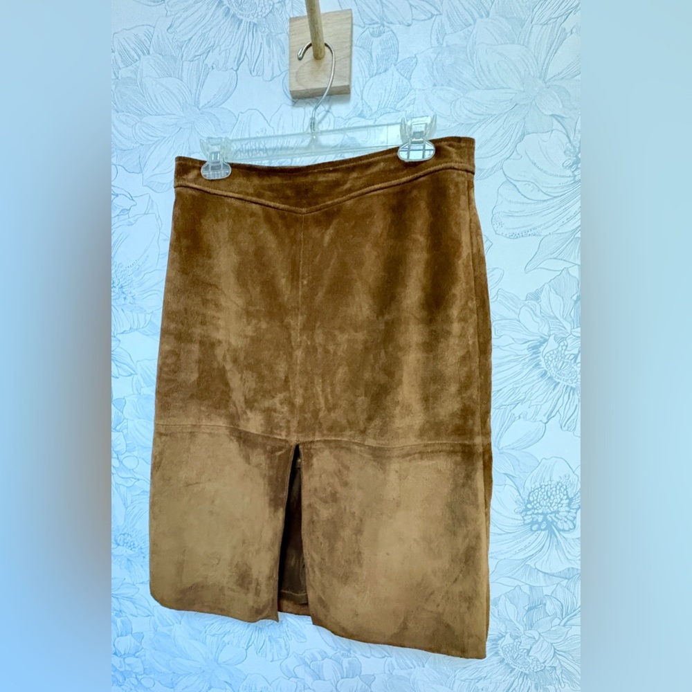Banana Republic Chocolate Suede Skirt